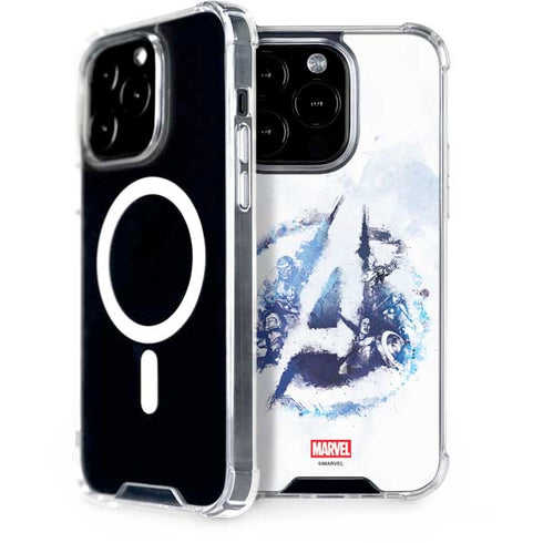 Marvel Avengers Blue Logo iPhone 15 Pro MagSafe Case